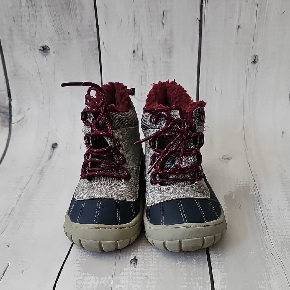 Wonder Nation Kids Boots with Red and Black Accents